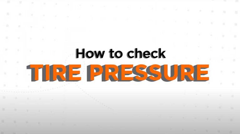 How to check tire pressure video