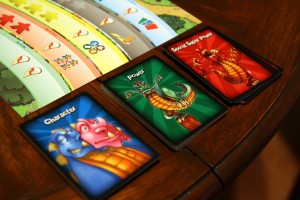 Rampage Game Cards and Meeple Track Rampage Game Cards and Meeple Track