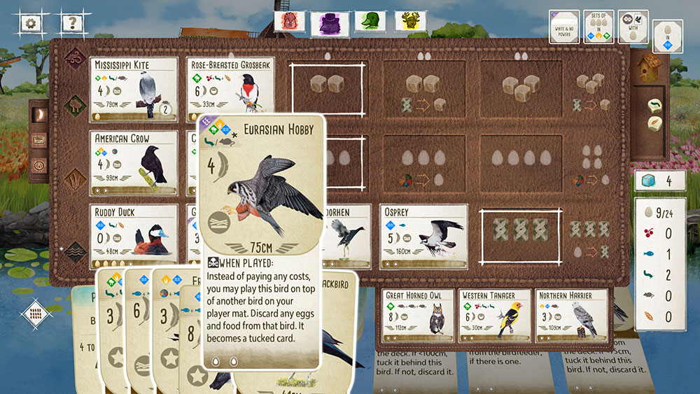 Wingspan Digital Gameplay